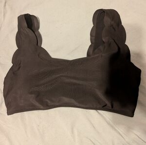 Women's Scalloped Edge Bralette - Black